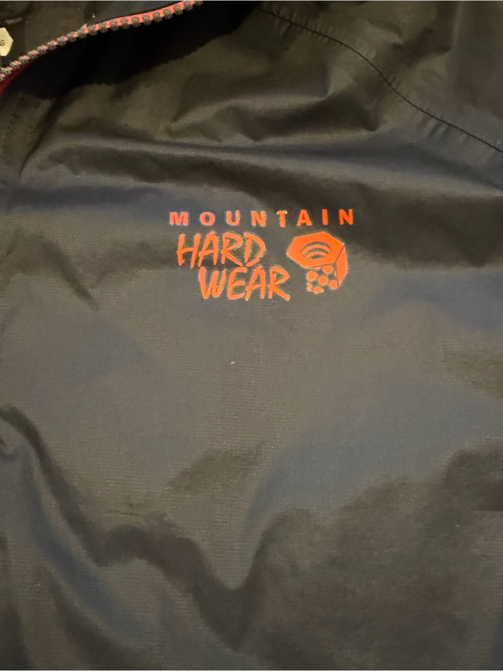 Men's Mountain Hardwear Black Lightweight Hooded Shell Jacket - Large - Picture 4 of 6